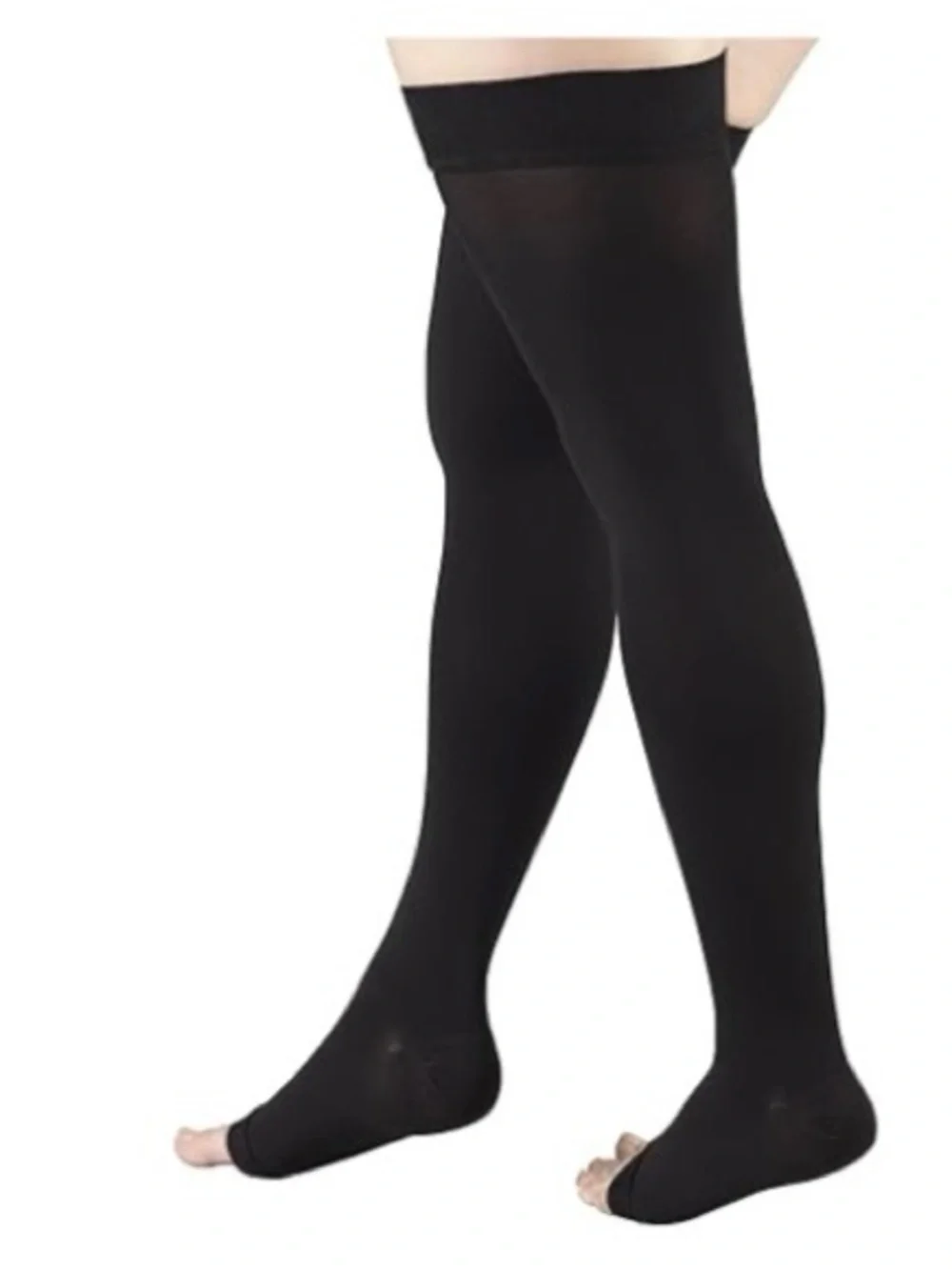 🆕 Truform 20-30 mmHg Compression Stockings for Men and Women, Thigh High Medium